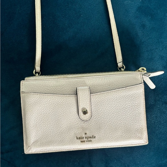 KATE SPADE New York Jackson Light Pink Leather Wallet crossbody - Picture 9 of 9